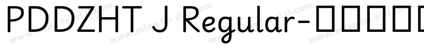 PDDZHT J Regular字体转换